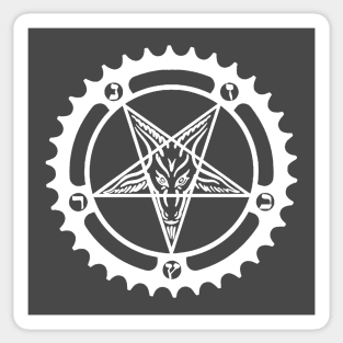 Baphomet Chainring Sticker